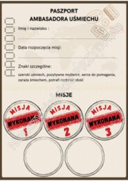 Gra Fabularna dla całej grupy/ klasy/ szkoły/ przedszkola "Misja: Ambasador Uśmiechu" np. na Dzień Życzliwości i Pozdrowień