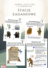 8 stacji zadaniowych, Hobbit czyli tam i z powrotem + klucz odpowiedzi