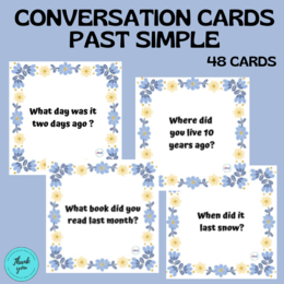 48 CONVERSATION CARDS / PAST SIMPLE