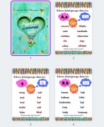 Litery i wyrazy - karty obrazkowe