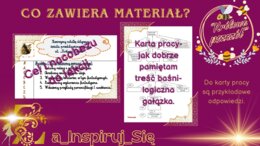 Baśnie: "Kopciuszek", "Bajka o rybaku i rybce", "Królowa pszczół", cechy baśni - karty pracy, scenariusz lekcji, zadania