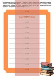 Zaproszenie - ćwiczenie egzaminacyjne