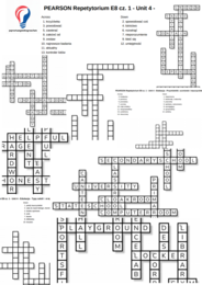 Repetytorium dla szkoły podstawowej cz. 1 (Pearson) – Unit 4 – krzyżówki