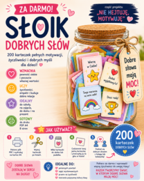 Słoik Dobrych Słów – 200 karteczek do wycięcia