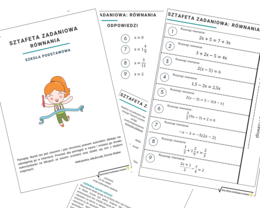 Sztafeta zadaniowa z rozwiązywania równań