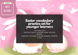 Easter vocabulary for young learners WIELKANOC kody QR gry online 🐏🐏🐏