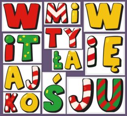 Napis "WITAJ ŚWIĘTY MIKOŁAJU" format pdf i jpg.