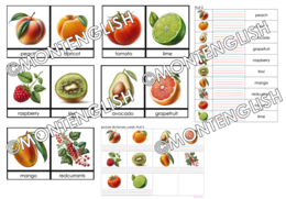 Zestaw kart obrazkowych: FRUIT SET 2