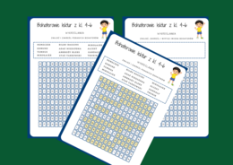 BOHATEROWIE LEKTUR z klas 4-6 - wykreślanka - powtórka