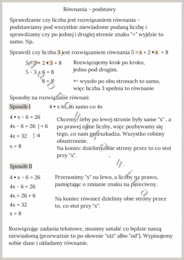 Równania - podstawy