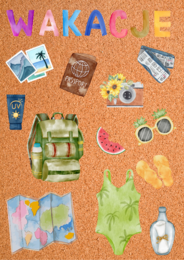 Pakiet materiałów na zakończenie roku szkolnego i wakacje