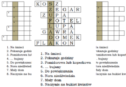 Logogryf dla klasy 1 - dwuznak sz