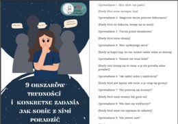 9 obszarów trudności i konkretne zadania jak sobie z nimi poradzić
