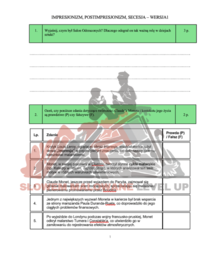 Impresjonizm_postimpresjonizm_secesja_12 zadań