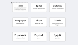 POWTÓRKA DO EGZAMINU -TABOO - JĘZYK POLSKI