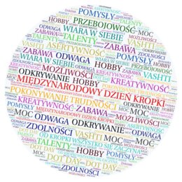 Chmura wyrazowa - Dzień Kropki.