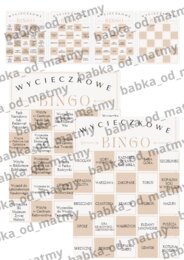 WYCIECZKOWE BINGO - całoroczna zabawa dla całej klasy!