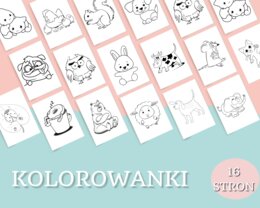 Zestaw kolorowanek 16 stron