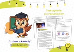 Kopciuszek. Baśń. Czytanie ze zrozumieniem. Test czytania ze zrozumieniem. Sprawdzian. Opis postaci