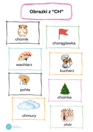 Lapbook ortograficzny- ch, h
