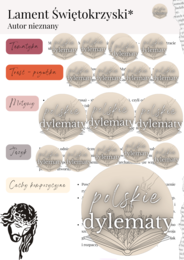 Lament świętokrzyski - opracowanie maturalne 7 stron