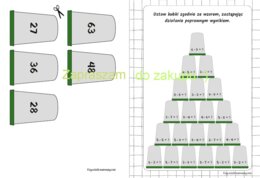 Kubeczkowe wieże - tabliczka mnożenia (73 strony)