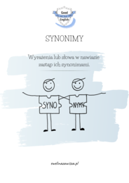 EGZAMIN ÓSMOKLASISTY - SŁOWNICTWO Z KLUCZEM. SYNONIMY/ SŁOWOTWÓRSTWO/1 WYRAZ.
