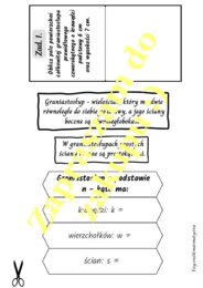 Lapbook Graniastosłupy - propozycja materiałów.