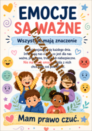 Emocje są ważne – gazetka szkolna  10 plansz A4