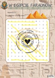 W Egipcie faraonów - wykreślanka