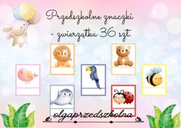 Przedszkolne znaczki - zwierzątka