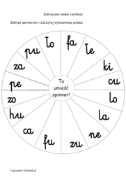 Zakręcona nauka czytania – litery, sylaby.