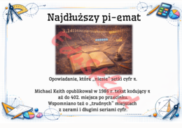 🧩„Liczba π, która potrafi zaskoczyć” – gazetka tematyczna