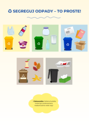 Plansze edukacyjne. Ekosystemy. Gatunki zagrożone. Segregacja odpadów. Cykl życia drzew. Owady zapylające.