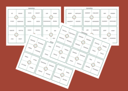 SYNONIMY - wyrazy bliskoznaczne - fiszki - części mowy