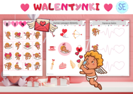 Walentynki - zestaw zadań
