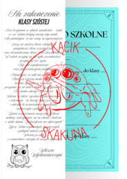 NAKŁADKA na świadectwo - KLASA 6 (PAKIET 2 WERSJI)