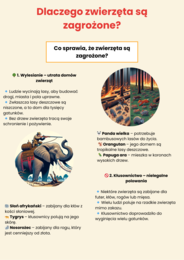 Plansze edukacyjne. Ochrona przyrody. Ekosystemy. Rola ekologii. Gatunki zagrożone.