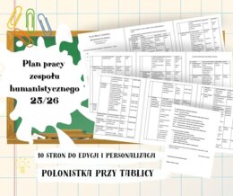 Kompleksowy Plan Pracy Zespołu Humanistycznego 2025/2026 zgodny z aktualnymi priorytetami MEN