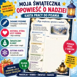 Zadanie pisemne. Moja świąteczna opowieść o nadziei