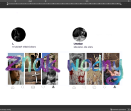 Quo vadis - profile postaci na Instagramie
