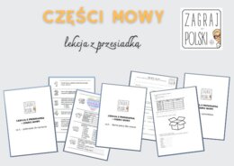 Lekcja z przesiadką - części mowy