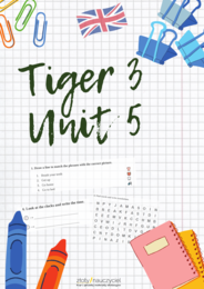 Karta pracy, sprawdzian Tiger and Friends 3 unit 5