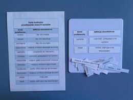 Powstawanie nowych wyrazów - dopasowanie - tabela