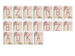 DZIEŃ BABCI I DZIADKA - NAPIS GIRLANDA