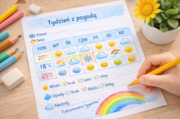 Moja pogoda – plakat do uzupełnienia