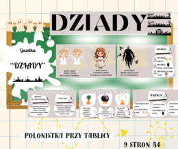Lekturowa gazetka "Dziady" "Dziady cz. II" A. Mickiewicz