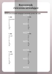 Rzeczownik - ćwiczenia utrwalające