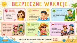 Bezpieczne wakacje - notatka dla ucznia