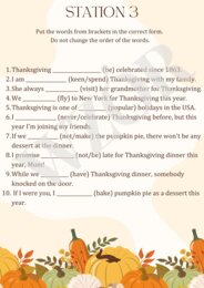 E8 Thanksgiving - stacje zadaniowe